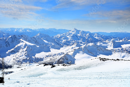 Landscape Caucasus mountains in Russia