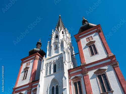 Mariazell Basilica Gothic an Baroque Sanctuary Church Maria Geburt in Styria, Austria Exterior Facade photo