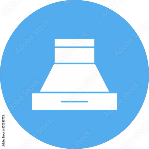 Hood Glaph Circle Vector Icon Design