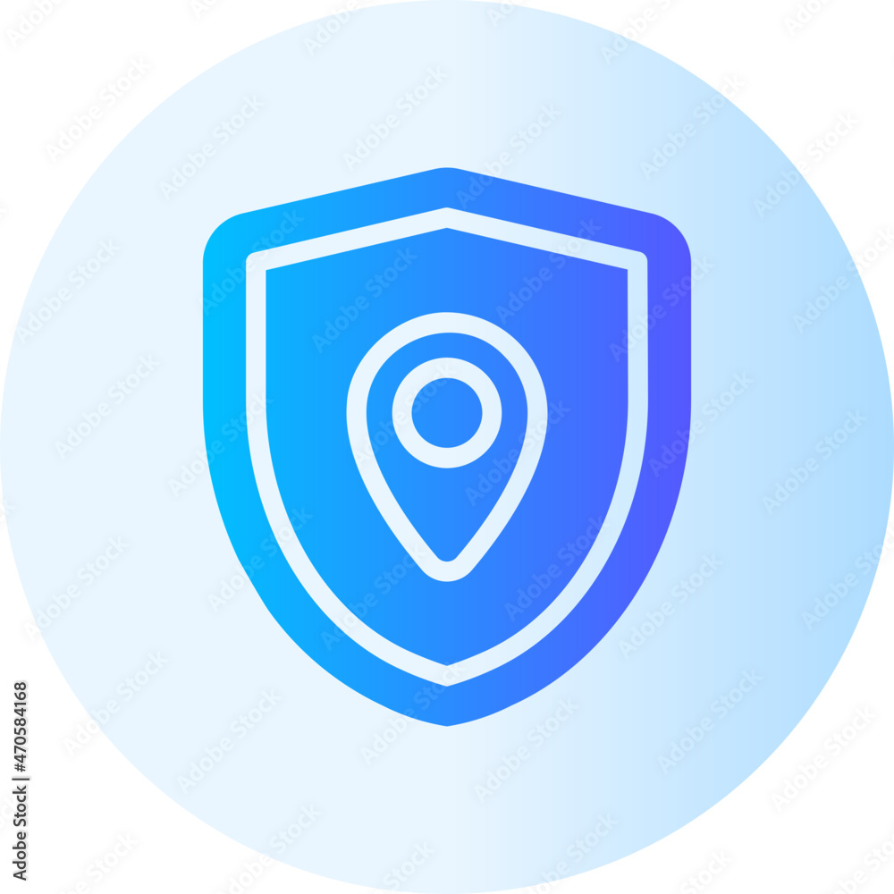 protect location gradient icon protect location gradient icon