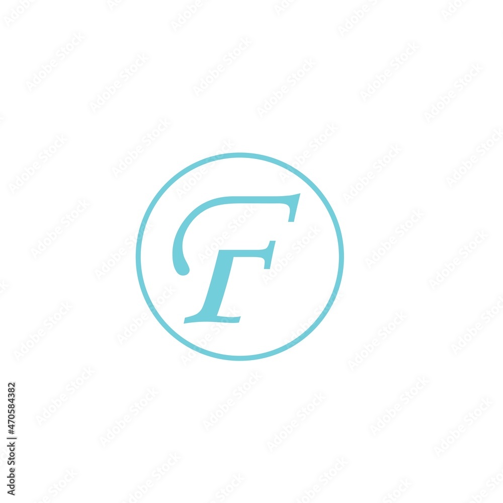 initials f logo vector template