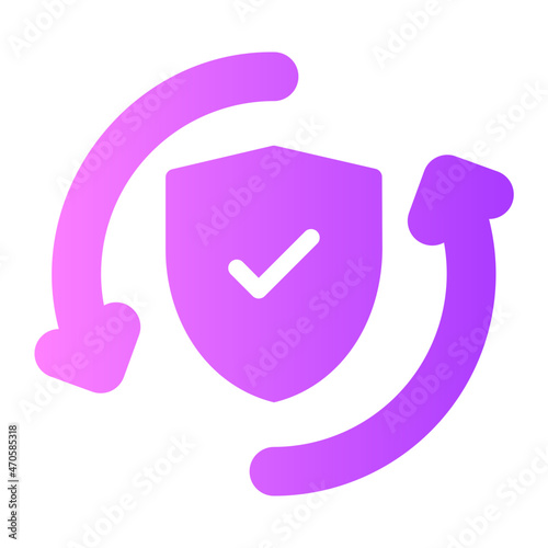 activate shield gradient icon