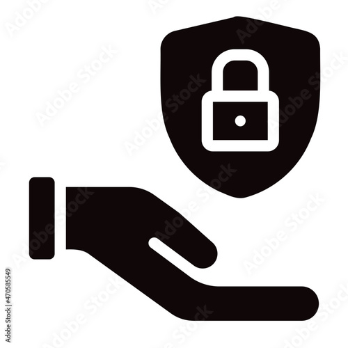 give protection glyph icon
