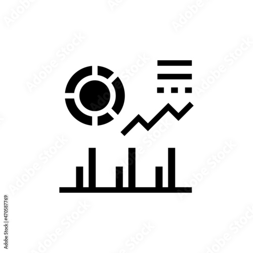Analytics icon in vector. Logotype