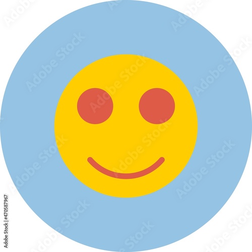  Emotion Flat Circle Vector Icon Design