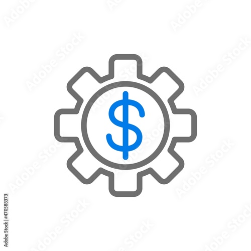  Money Mangement Line Blue Vector Icon Design