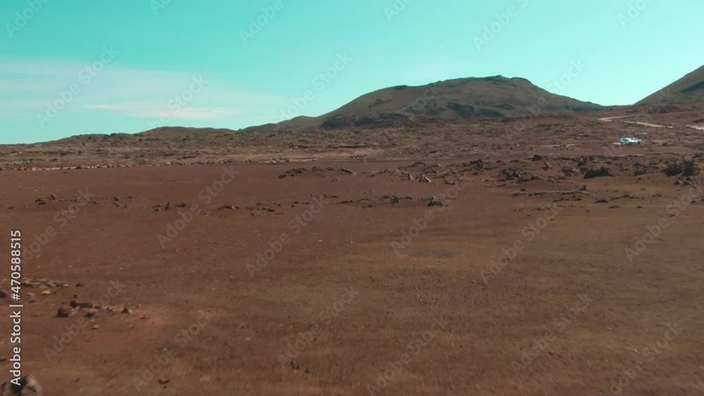 4k Red desert with rocky mountains Aerial drone 4k Red desert with rocky mountains Aerial drone