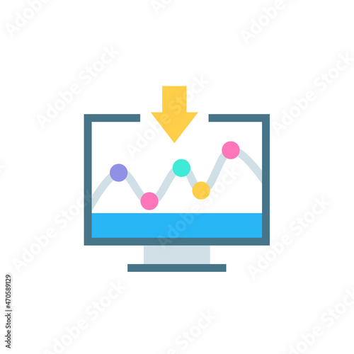 Data Mining icon in vector. Logotype