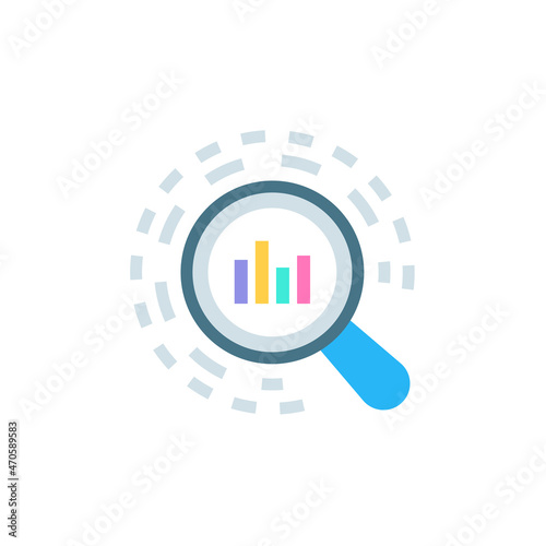Data Insight icon in vector. Logotype