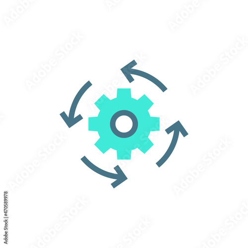 Automatic icon in vector. Logotype