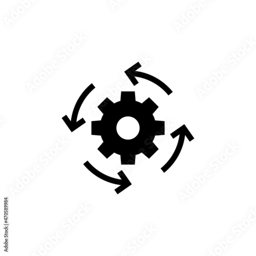 Automatic icon in vector. Logotype