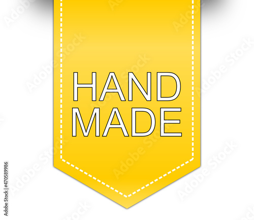 Hand made label - illustration