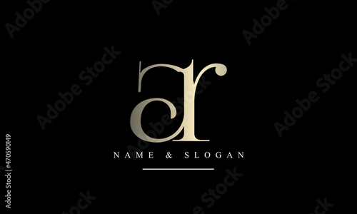 RA, AR, R, A abstract letters logo monogram