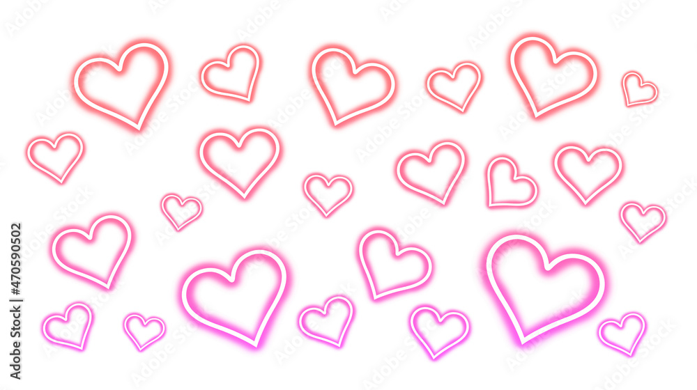 Red Heart Pattern Gradient Background Red Heart Pattern Gradient Background