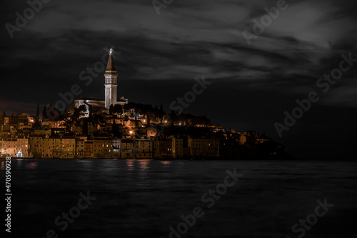 Scenic view of old town Rovinj Croatia