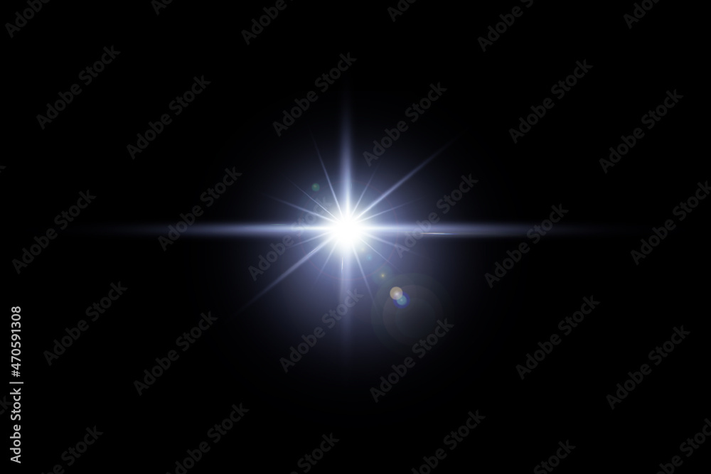 Beautiful optical lens flare effects