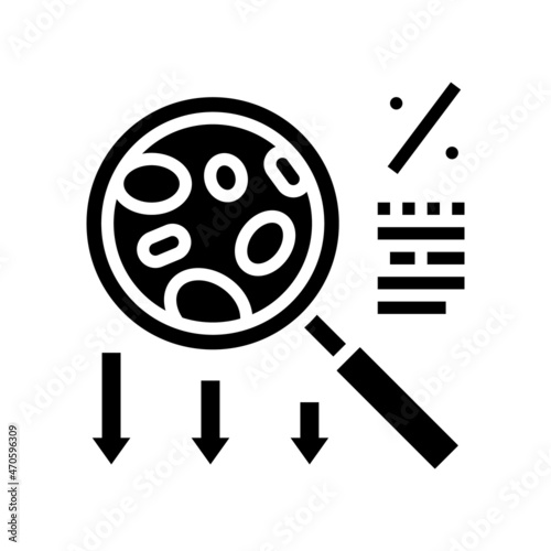 congenital dyserythropoietic anemia disease glyph icon vector. congenital dyserythropoietic anemia disease sign. isolated contour symbol black illustration