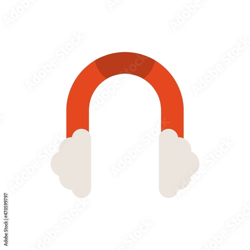 Earmuffs Flat Vector Icon Design