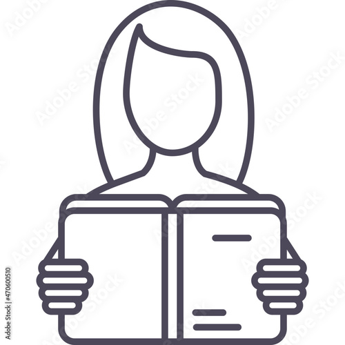 girl read book
