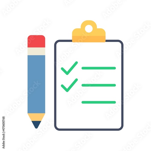 Task Flat Vector Icon Design