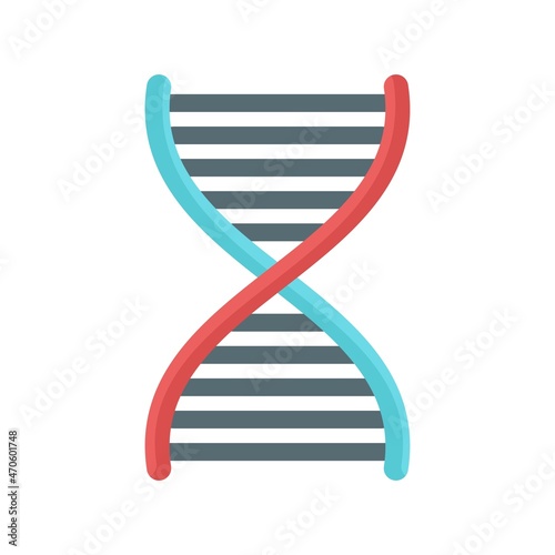  DNA Flat Vector Icon Design
