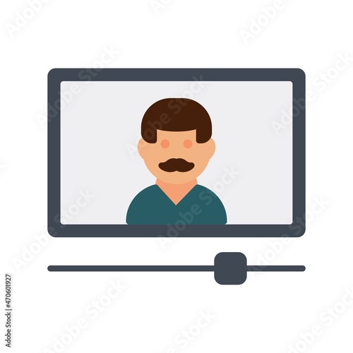 Tutorials Flat Vector Icon Design