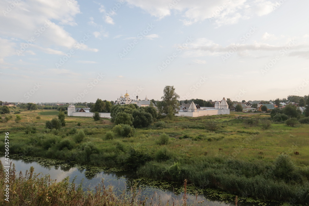 view of the river Suzdal town view of the river Suzdal town