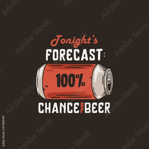 Beer can for print. Original brew design with tin of beer for bar