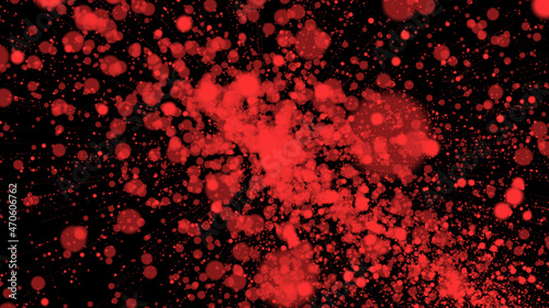 red bubbles background. bright abstract background with bubbles