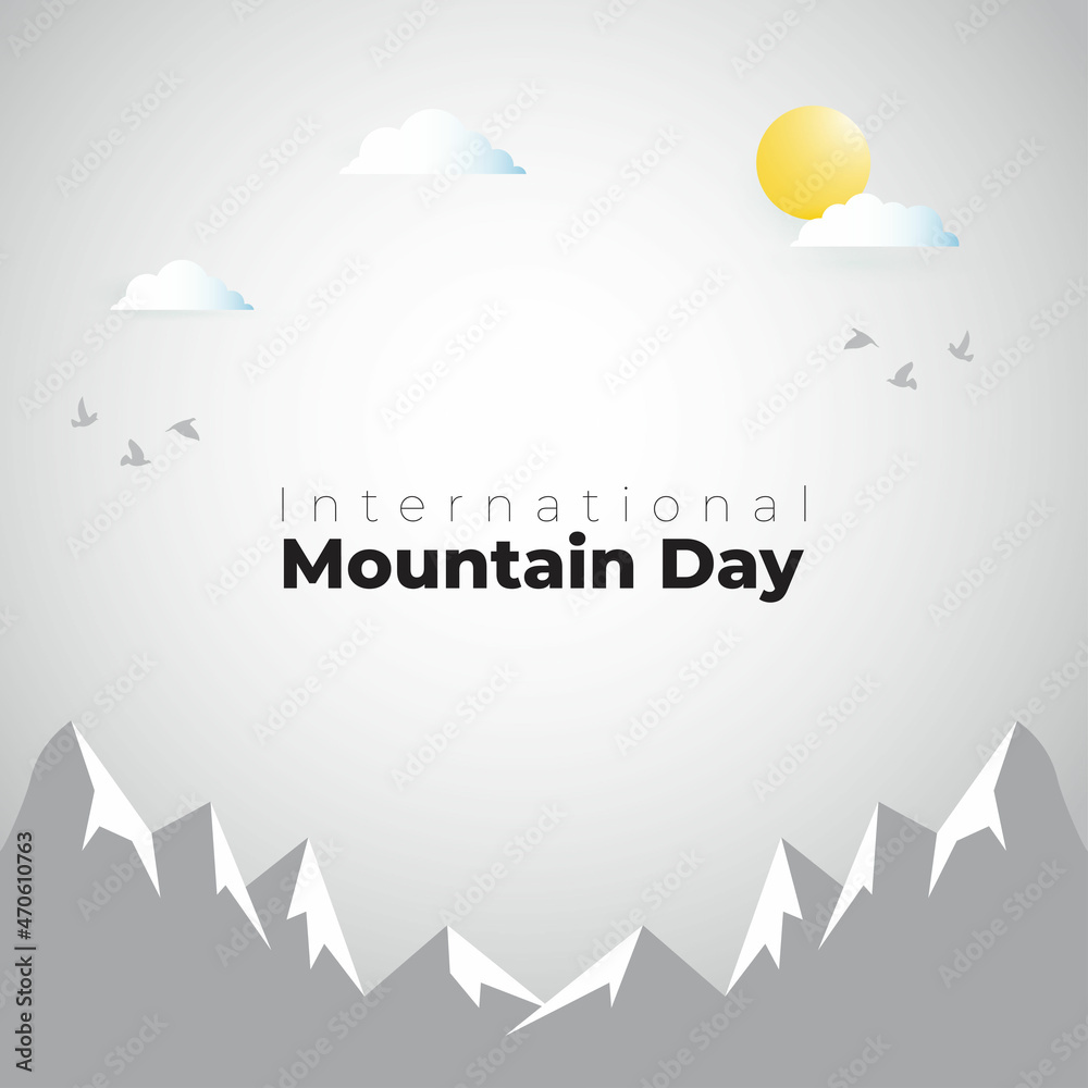 international mountain day- vector illustration