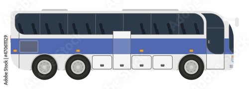 bus for international flights large. flat style