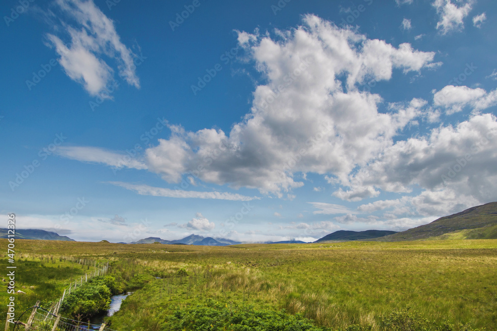 Connemara National Park, Park’s mountains , landscapes of Connemara, Ireland  