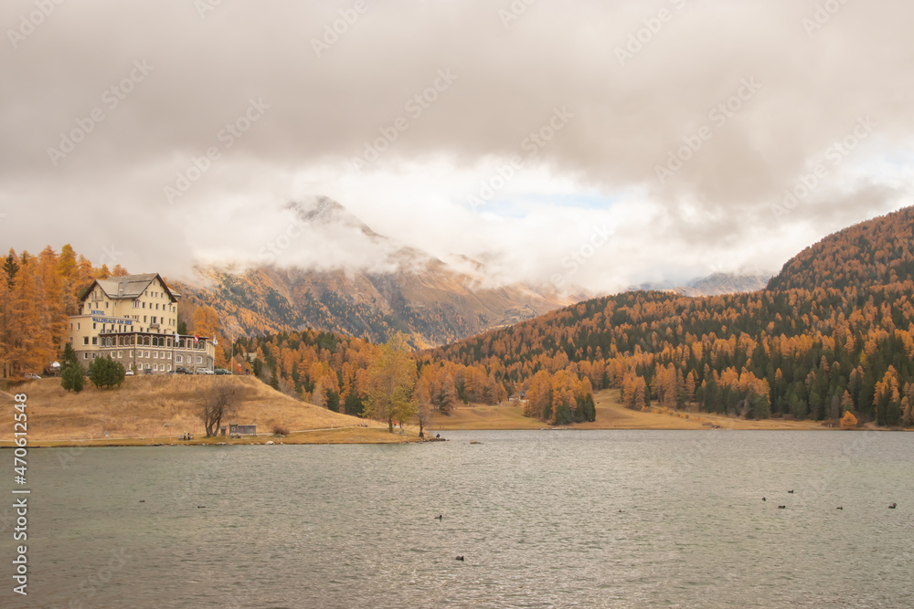 Colors of the autumn in St. Moritz..