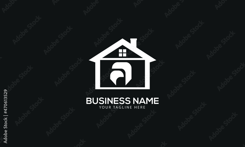 Alphabet A initial building property abstract monogram vector logo template Alphabet A initial building property abstract monogram vector logo template
