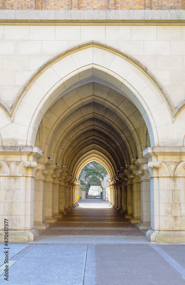 architecture of arched entrance