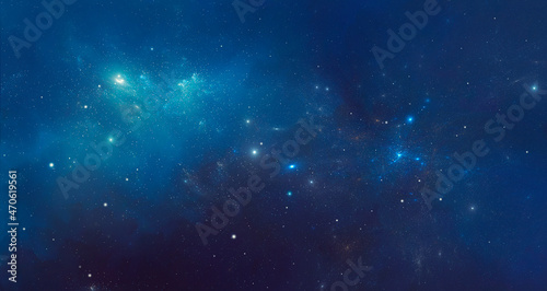 Art Star Nebula on the background of outer space