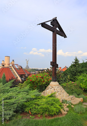 Archangelo-Mikhailovsky Zverinetsky cave monastery in Kyiv, Ukraine 