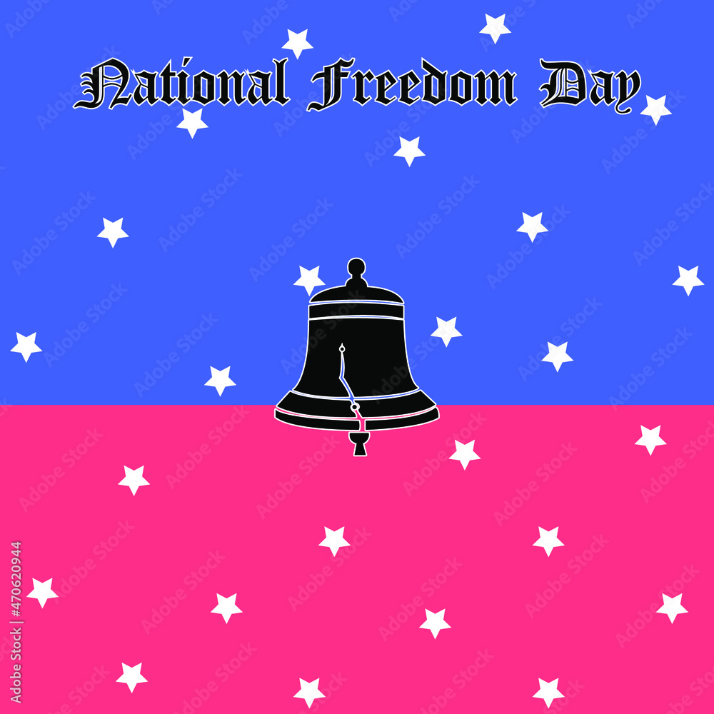 National Freedom Day of USA template design for poster, banner, and
