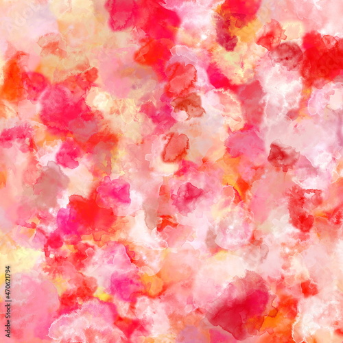  Abstract Background Impressionist Pink Red Pastel  © Valourine
