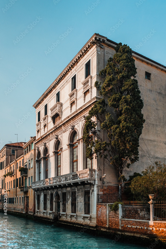 Traditional italian architecture in Venice Italy