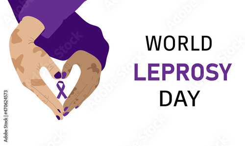 Fotografiet World Leprosy Day banner