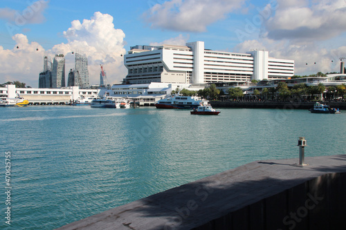 Canvas Print harbour front in singapore