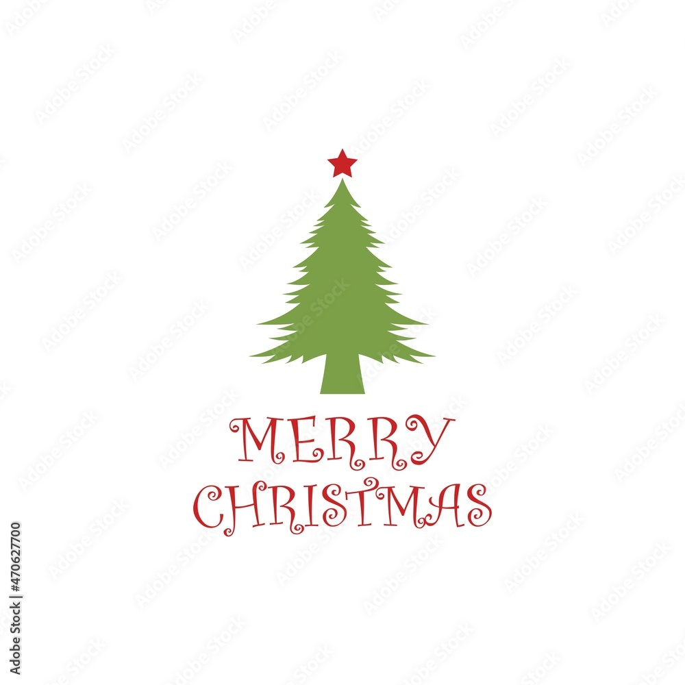 Christmas Tree Illustration Design Vector. Decorations elements, Frames, Ornaments, Design for greeting cards or to printing. Typographic Merry Christmas. Christmas Tree Illustration Design Vector. Decorations elements, Frames, Ornaments, Design for greeting cards or to printing. Typographic Merry Christmas.