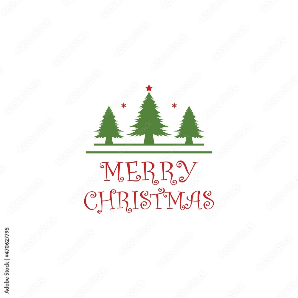 Christmas Tree Illustration Design Vector. Decorations elements, Frames, Ornaments, Design for greeting cards or to printing. Typographic Merry Christmas. Christmas Tree Illustration Design Vector. Decorations elements, Frames, Ornaments, Design for greeting cards or to printing. Typographic Merry Christmas.