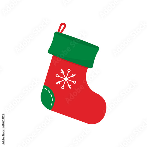 Traditional christmas, xmas colorful stocks vector set. Christmas socks for gift, winter sock to holiday illustration.