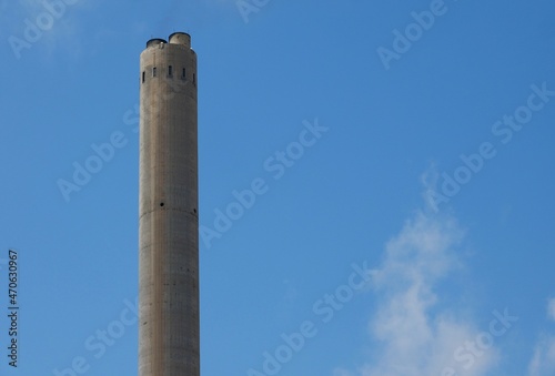 Close up de chimenea industrial