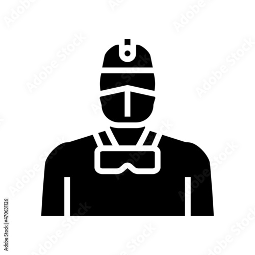 neurosurgery subspecialties doctor glyph icon vector. neurosurgery subspecialties doctor sign. isolated contour symbol black illustration