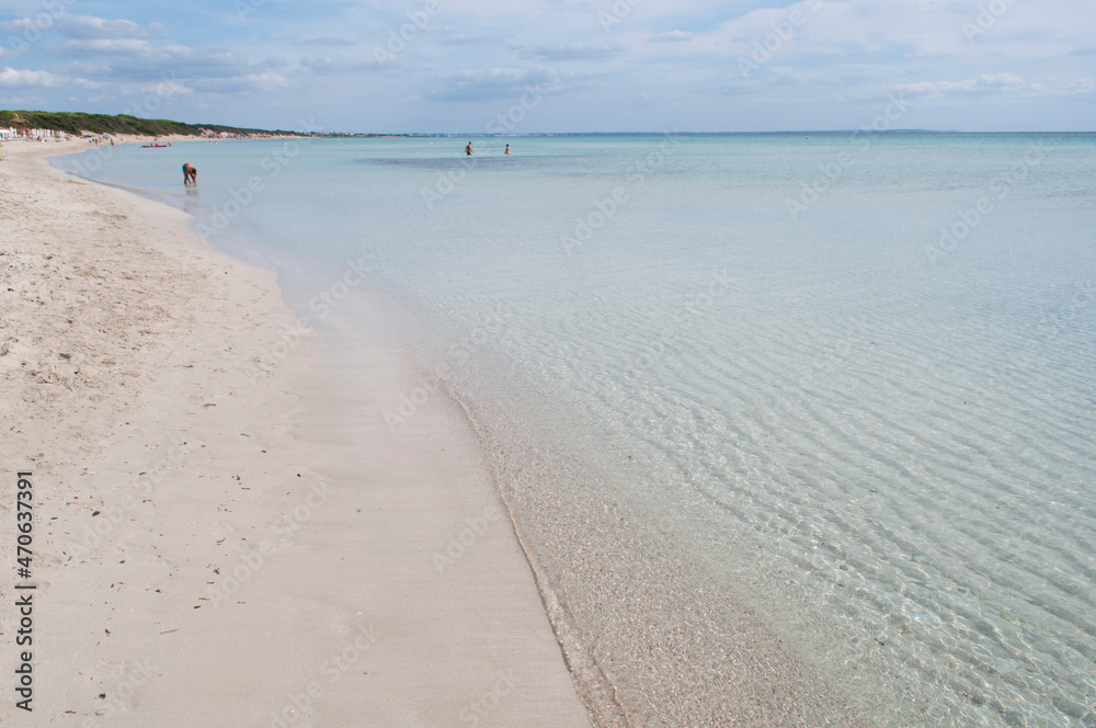 Obraz premium Beautiful Punta Prosciutto Beach. Salento, Italy