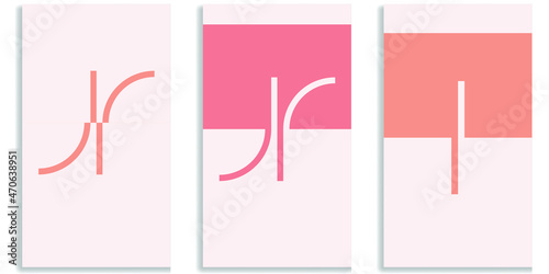 Social media editable covers with simple design elements . Contemporary style . Post frame stories templates.  Layout for promotion .Media banner .Vector