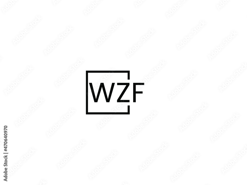 WZF letter initial logo design vector illustration WZF letter initial logo design vector illustration